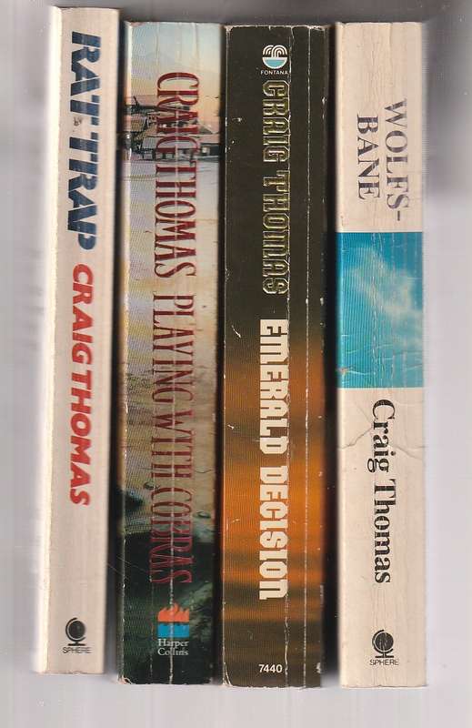 Lot of 4 Craig Thomas Thrillers - See scans for details