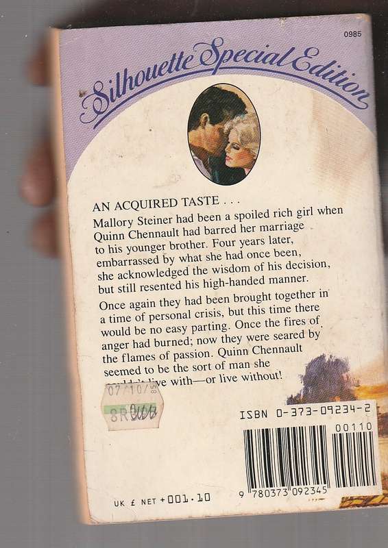 An Acquired Taste - Kathryn Thiels - Mallory was spoiled rich girl barred from a marriage