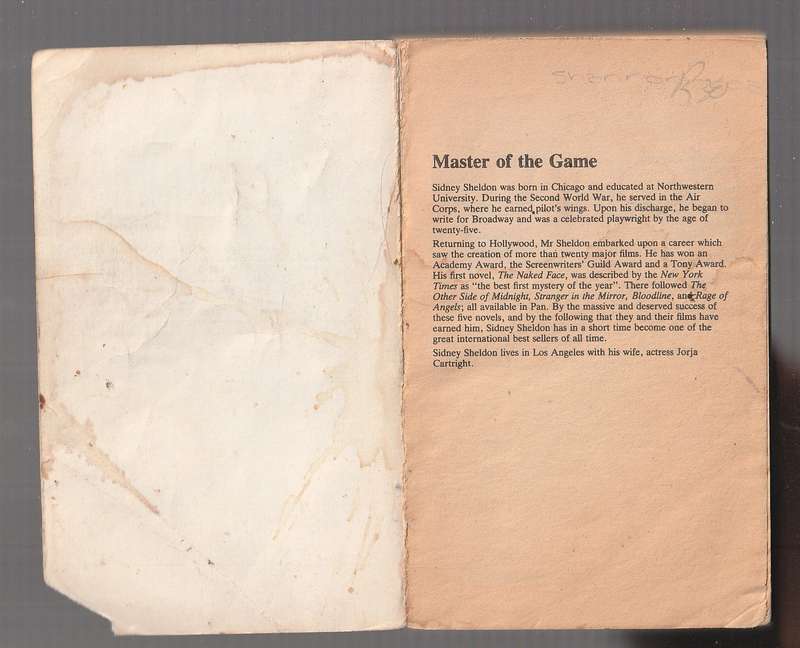 Master of the Game - Sidney Sheldon - For Kate there are just ghost of absent friends and enemies