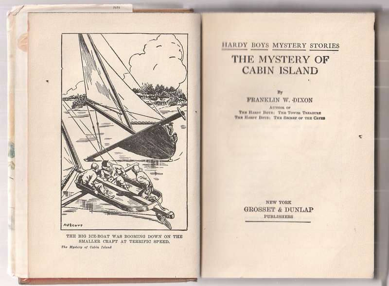 The Mystery of Cabin Island - Franklin W Dixon - Hardy Boys - Grosset & Dunlap Edition