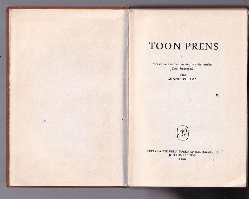Toon Preens - Minnie Postma - 1958 - skaars