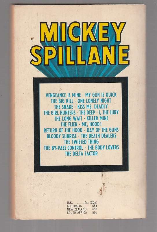 The Snake - Mickey Spillane - a Mike Hammer crime thriller