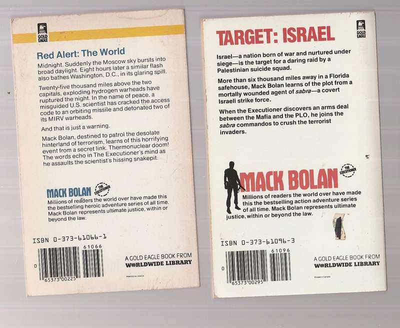 Mack Bolan / Executioner lot of 10 books - See description for Details