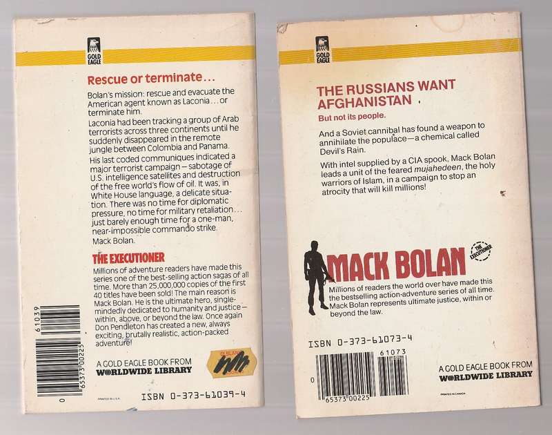 Mack Bolan / Executioner lot of 10 books - See description for Details