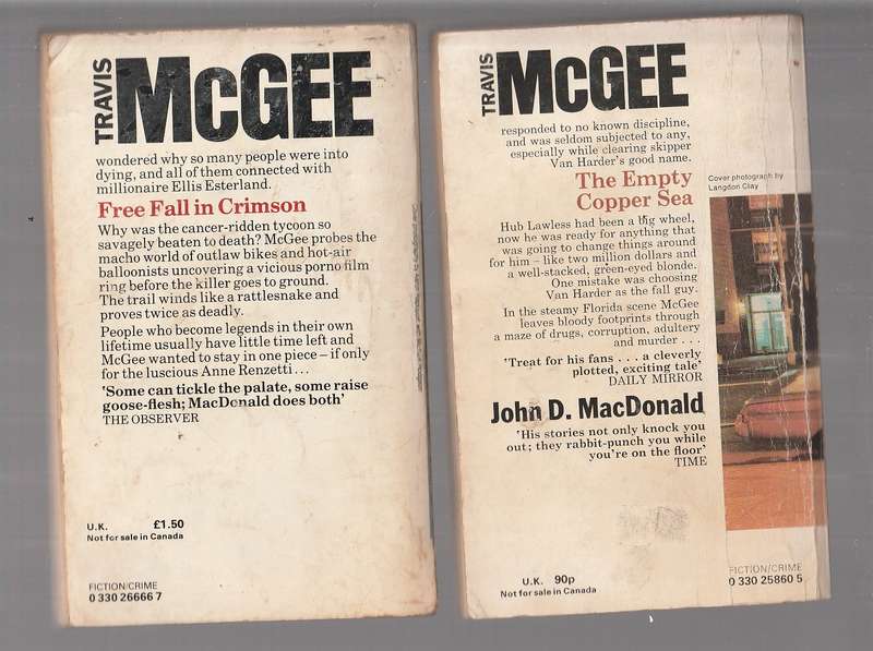 Lot of 4 Travis McGee Crime thrillers by John D McDonald