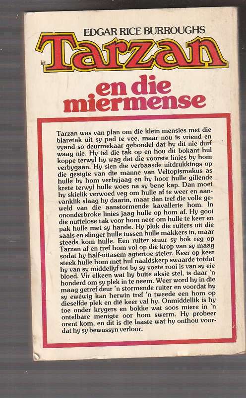 Tarzan en die Miermense - Edgar Rice Burroughs - Tarzan 10