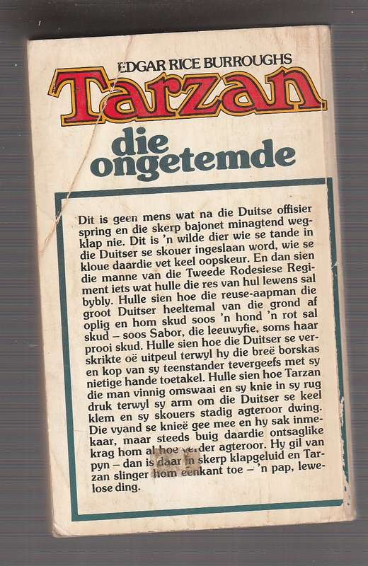 Tarzan die Ongetemde - Edgar Rice Burroughs - Tarzan reeks nr 7