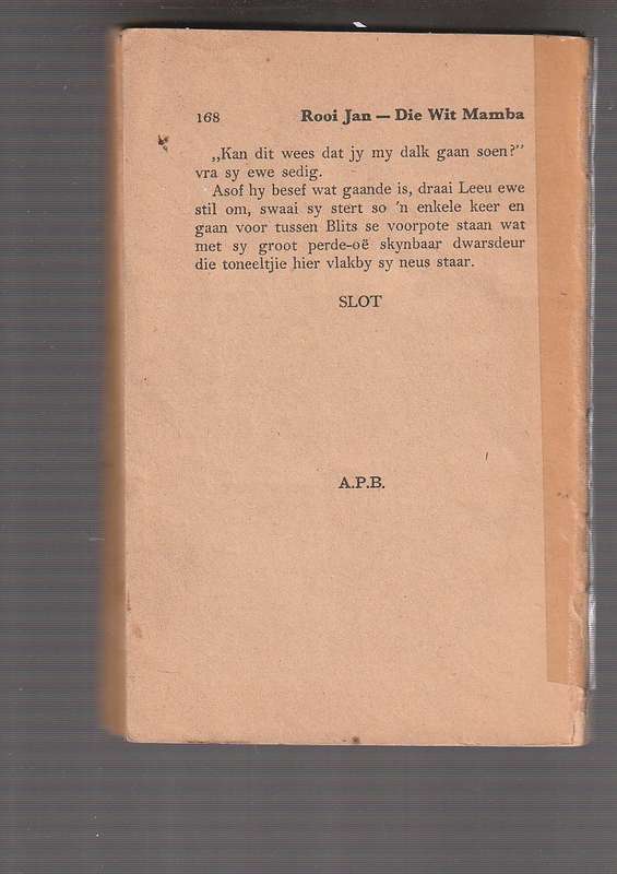 Rooi Jan nr 23 APB 1950 - Die Wit Mamba