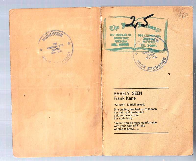 Berely Seen - Frank Kane - A Johnny Liddell crime Mystery