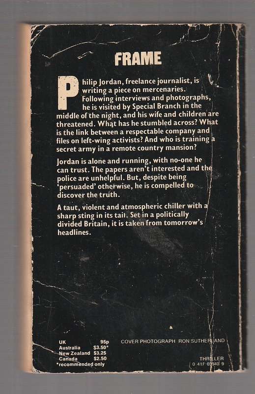 Frame - John Harvey - Jordan stumbles on a plot to overthrow the goverment