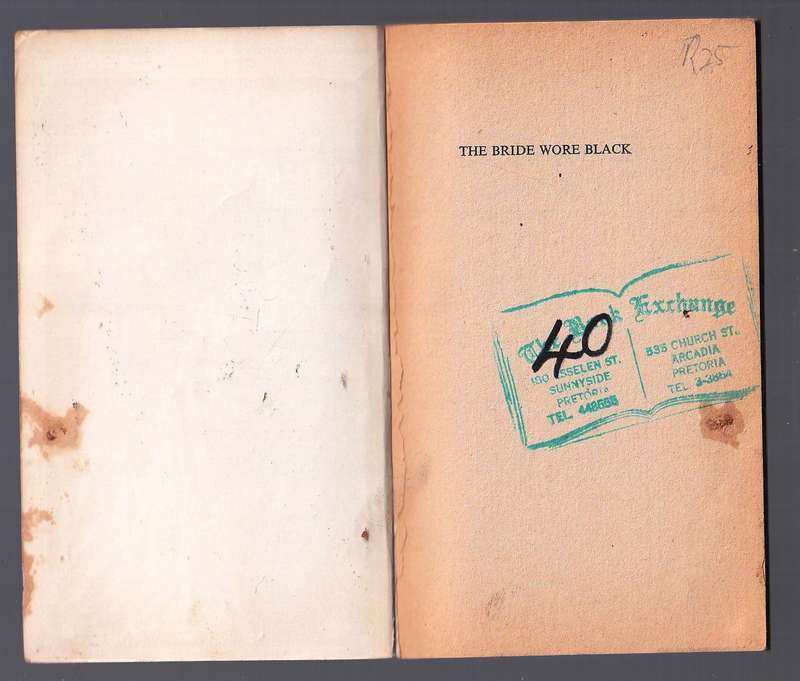 The Bride wore Black - William Irish - For Julie the five men were the price for her husbands death