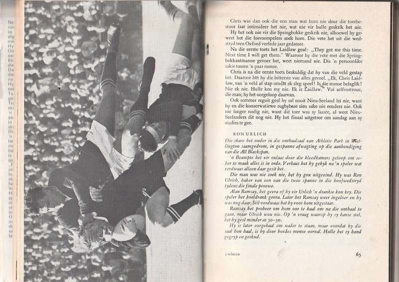 Weer Wereldkampioene - Neil Steyn - Die beroemde 1970 All Black toer na Suid-Afrika