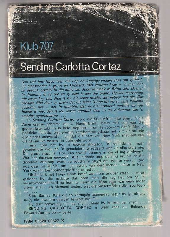 Sending Carlotta Cortez - Edward S Aarons - Klub707 - Hugo Brink Spioenasie reeks