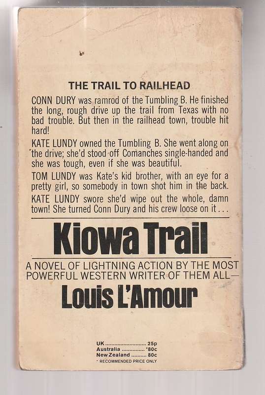 Kiowa Trail - Louis LAmour - Western
