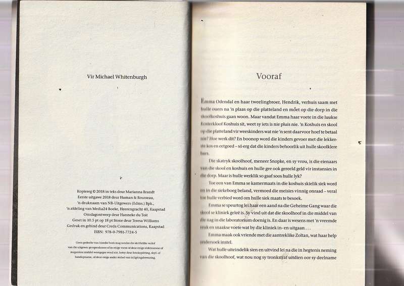 Emma en die Middernagman - Marianna Brandt - Boek 3 in die Emma jeug riller reeks
