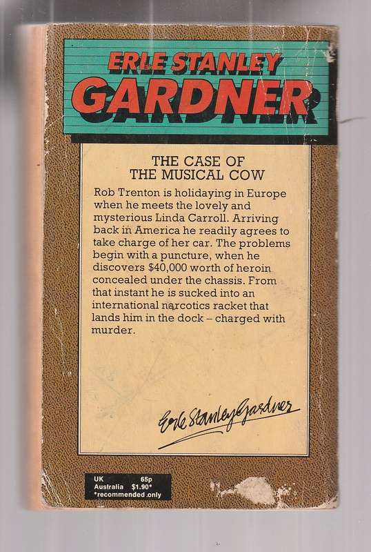 The case of the Musical Cow - Erle Stanley Gardner - He repairs a punchue and discovers $40000