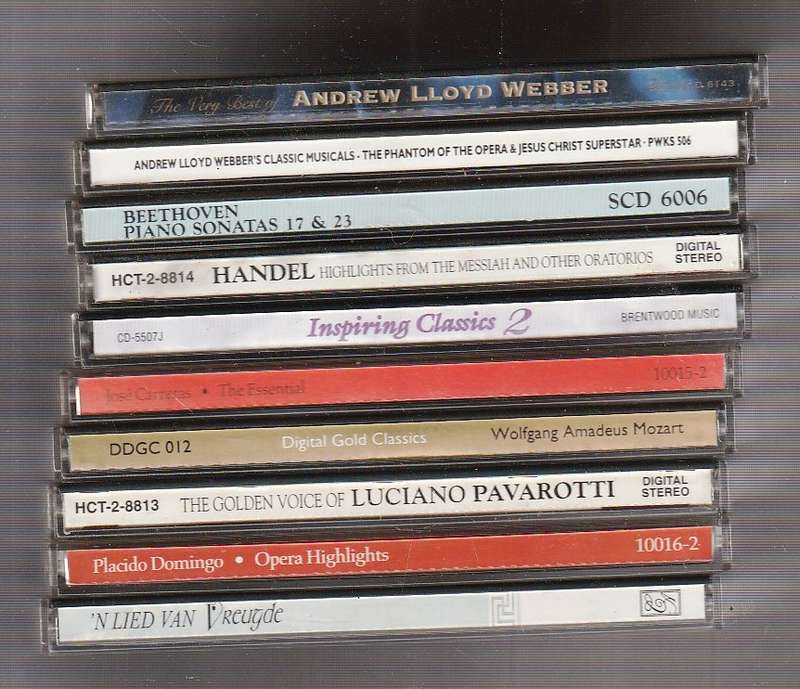 Lot of 10 - Lovely collection of Classical Music CD's - Check Pictures for Details (MCD30)