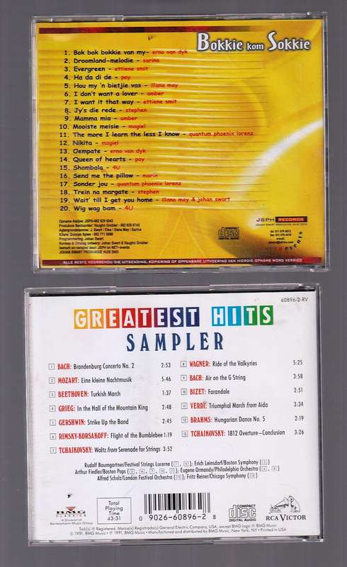 Lot of 10 - Variety pack of music CD's - see pictures for titels and details (MCD031)