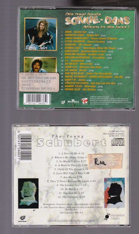 Lot of 10 - Variety pack of music CD's - see pictures for titels and details (MCD031)