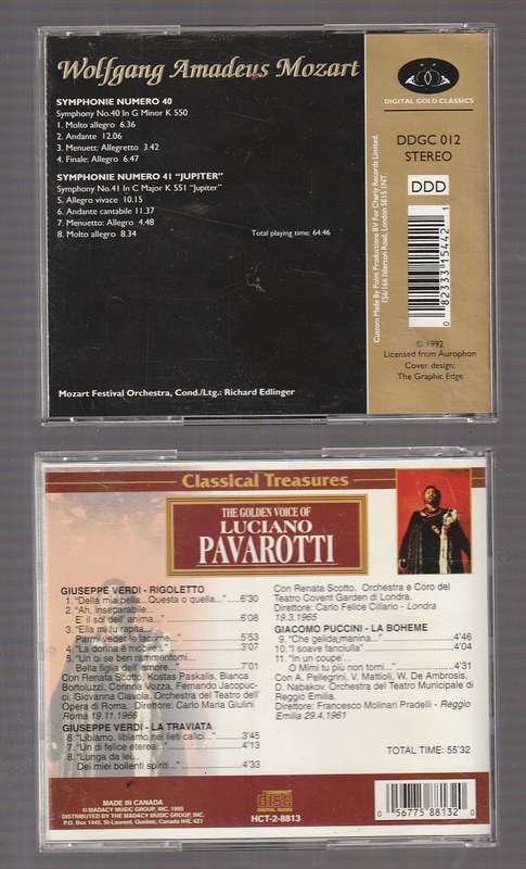 Lot of 10 - Lovely collection of Classical Music CD's - Check Pictures for Details (MCD30)