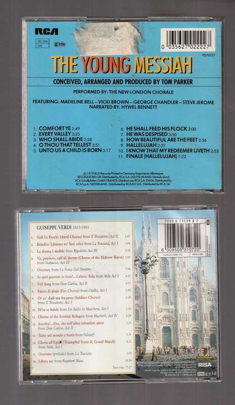 Lot of 10 - Variety pack of music CD's - see pictures for titels and details (MCD031)