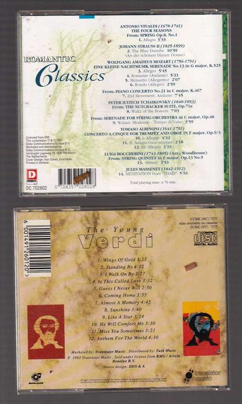 Lot of 10 - Variety pack of music CD's - see pictures for titels and details (MCD031)
