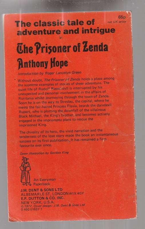 The Prisoner of Zenda - Anthony Hope (Softcover)