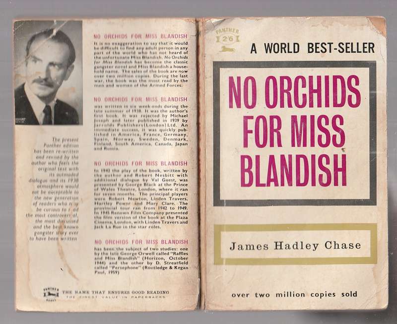 No orchids for miss Blandish - James Hadley Chase - a classic gangster novel