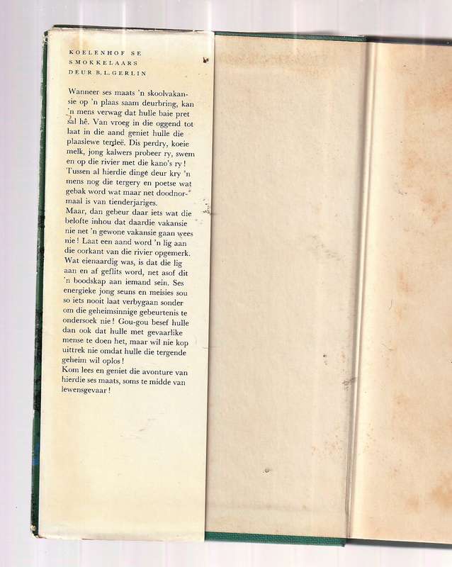 Koelenhof se Smokkelaars - BL Gerlin - Jeug Avontuur