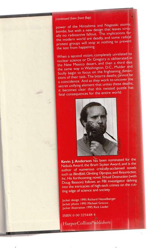 X-Files - Ground Zero - Kevin J Anderson - Hardcover edition