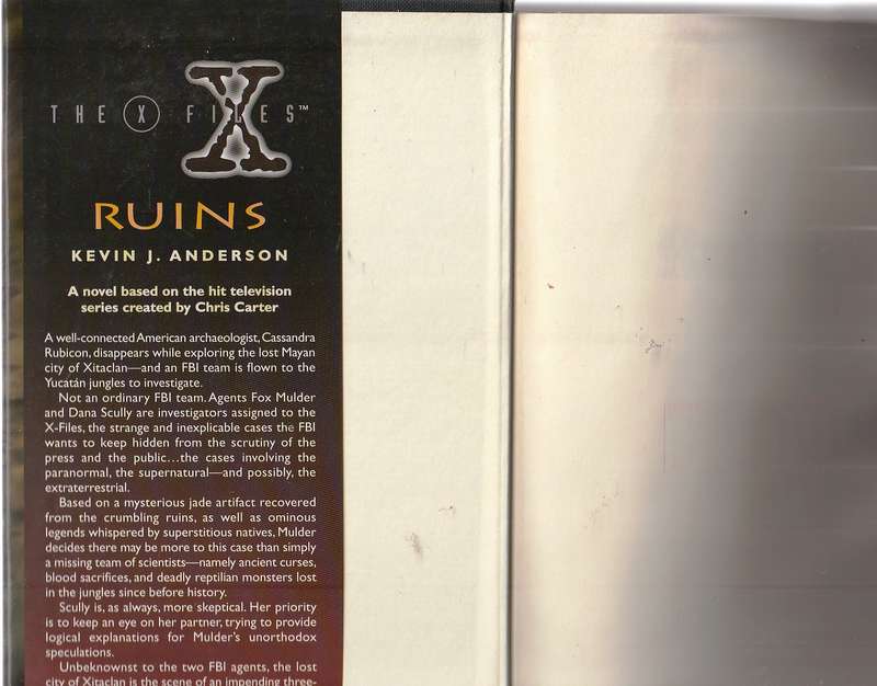 X-Files - Ruins - Kevin J Anderson - Hardcover edition