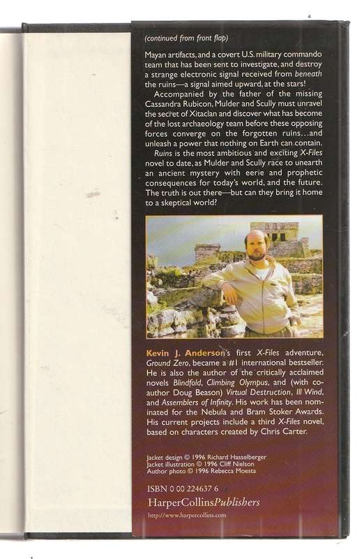 X-Files - Ruins - Kevin J Anderson - Hardcover edition