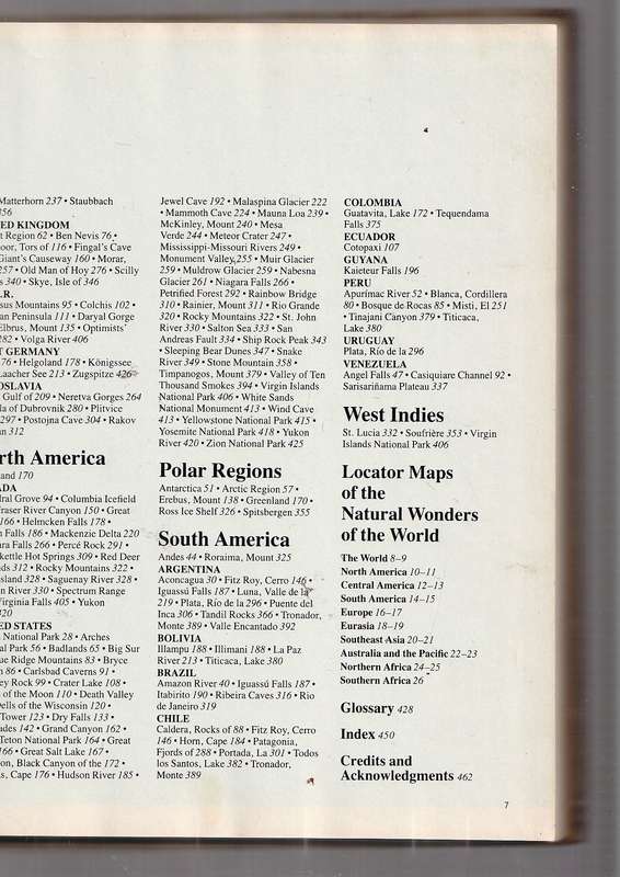 Natural Wonders of the World - a Readers Digest Coffee table book