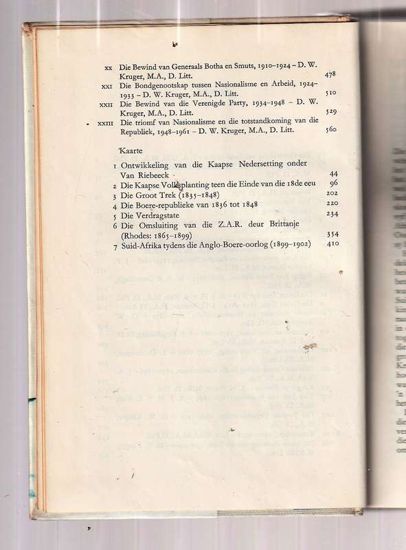 Geskiedenis van Suid-Afrika - AJA vander Walt