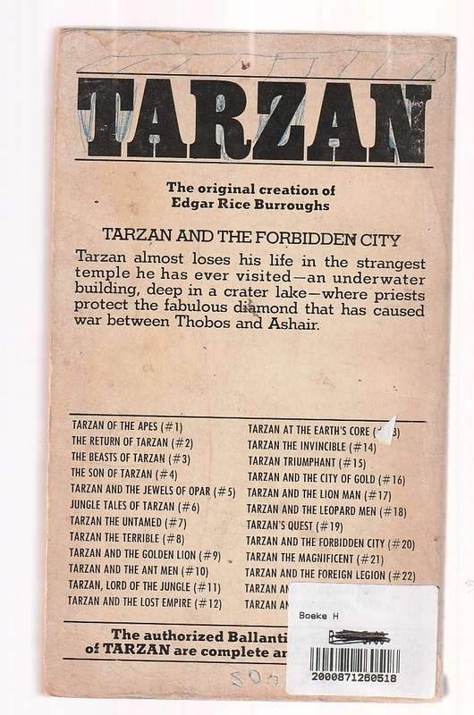 Tarzan and the Forbidden City (no 20 ) - Edgar Rice Burroughs