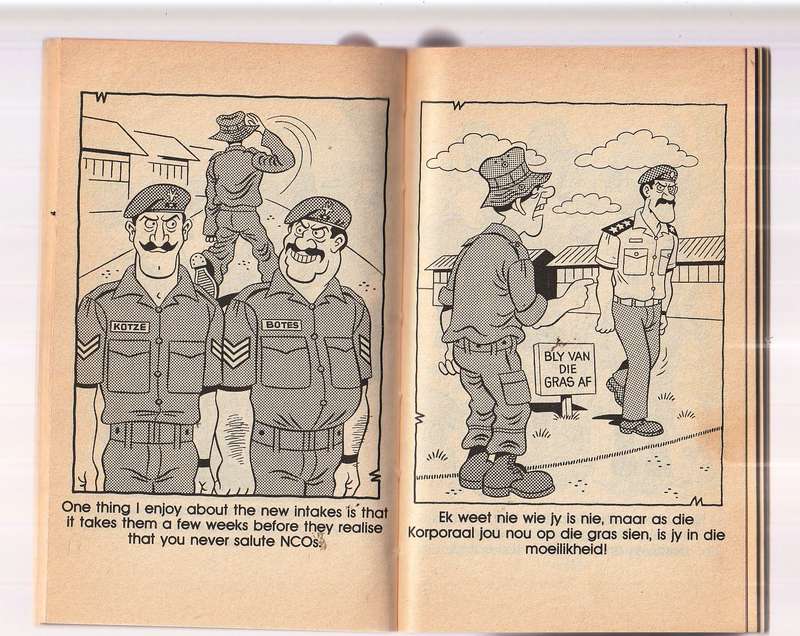 Bytvas - Keith Stevens - Cartoons uit die Army dae - Humor op sy beste