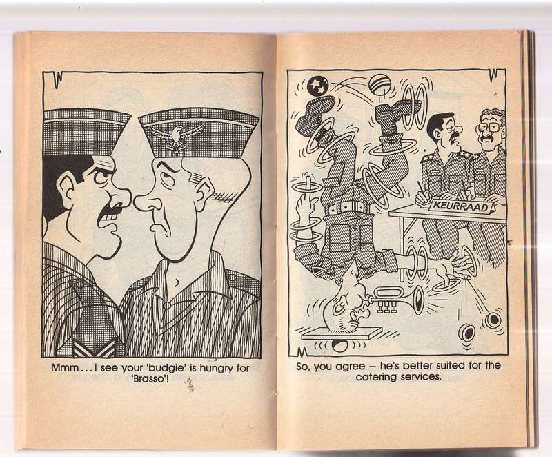 Bytvas - Keith Stevens - Cartoons uit die Army dae - Humor op sy beste