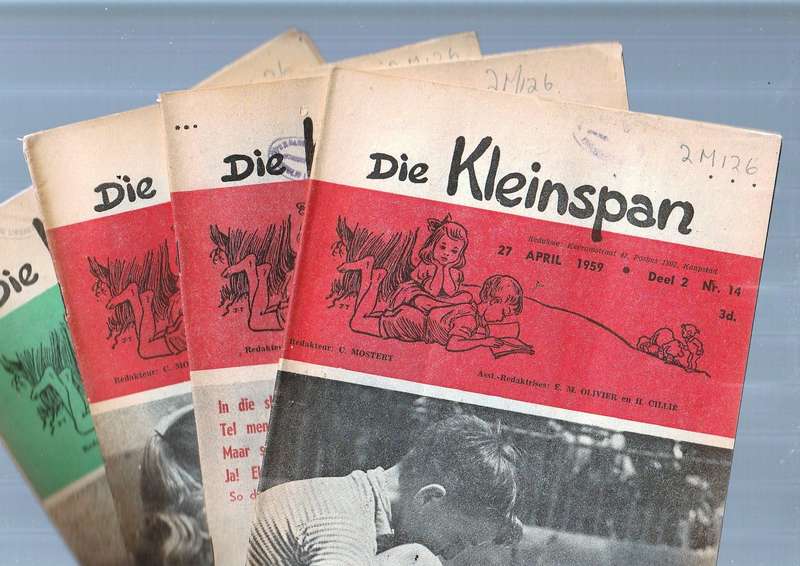 Lot van 5 Kleinspan tydskrifte 27 Apr 59 / 22 Sep 59 / 30 Mrt 59 / 8 Jun 59 /  18 Mei 59