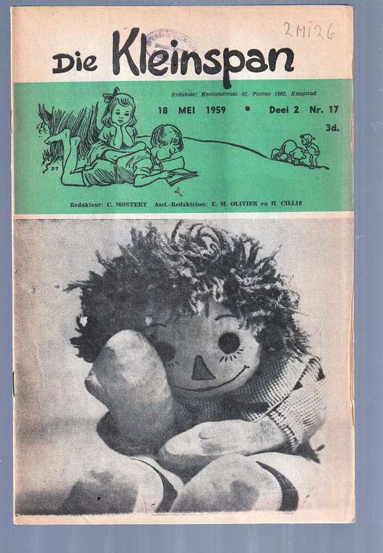 Lot van 5 Kleinspan tydskrifte 27 Apr 59 / 22 Sep 59 / 30 Mrt 59 / 8 Jun 59 /  18 Mei 59