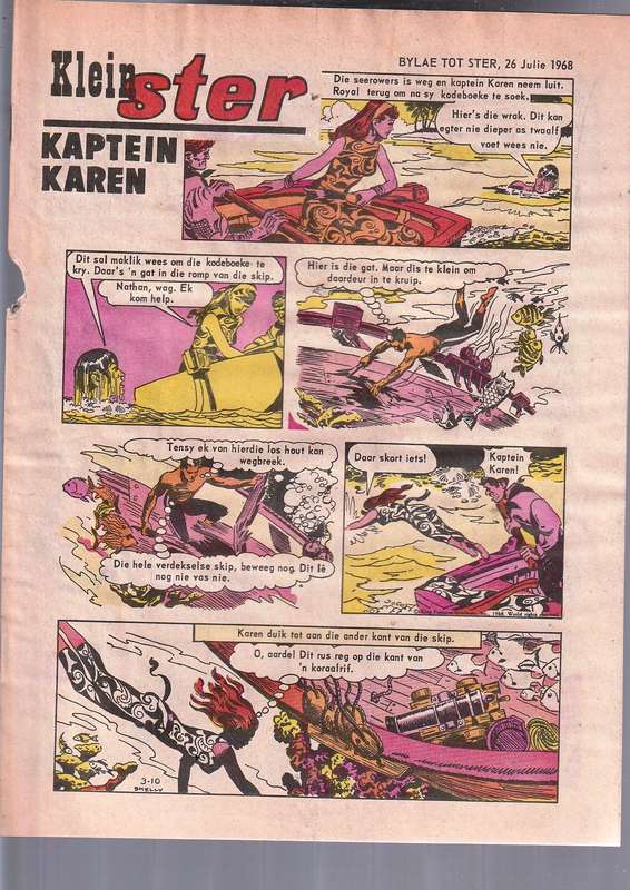 Klein Ster - Comic bylaag van Ster 26 Jul 1968