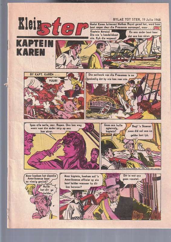 Klein Ster - Comic bylaag van Ster 19 Jul 1968