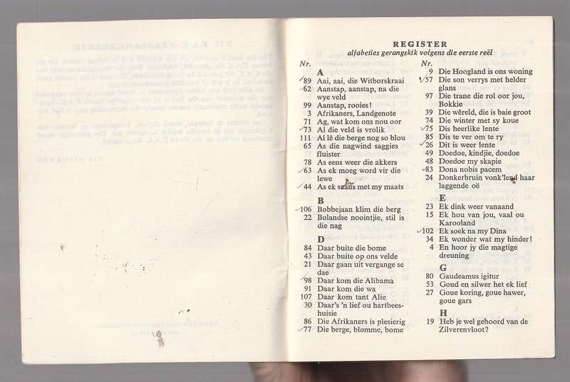 Die FAK - Feessangboekie - gatsak grootte - sagteband