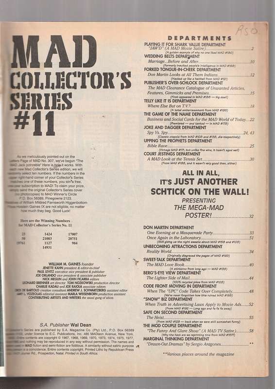 MAD Magazine - Collector's series no 11 1977