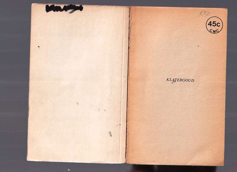 Klatergoud - Sanet te Groen - Liefde is magtiger as die swaard
