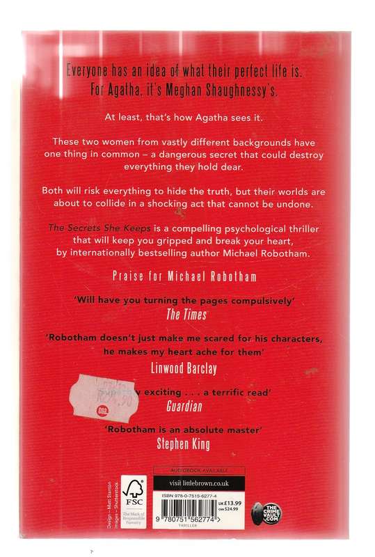 The secrets she keep - Michael Robotham - 2 women with deadly secrets