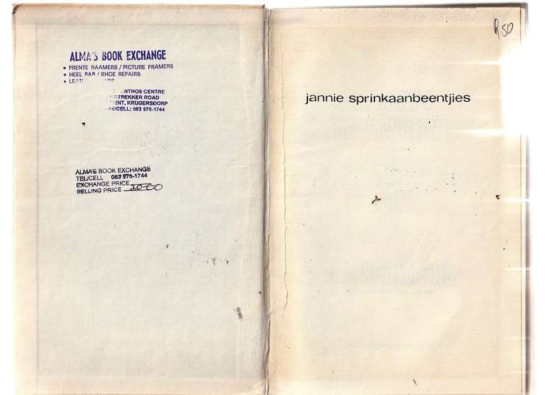 Jannie Sprinkaanbeentjies - JJ Scheepers (1971) - Jeug avontuur