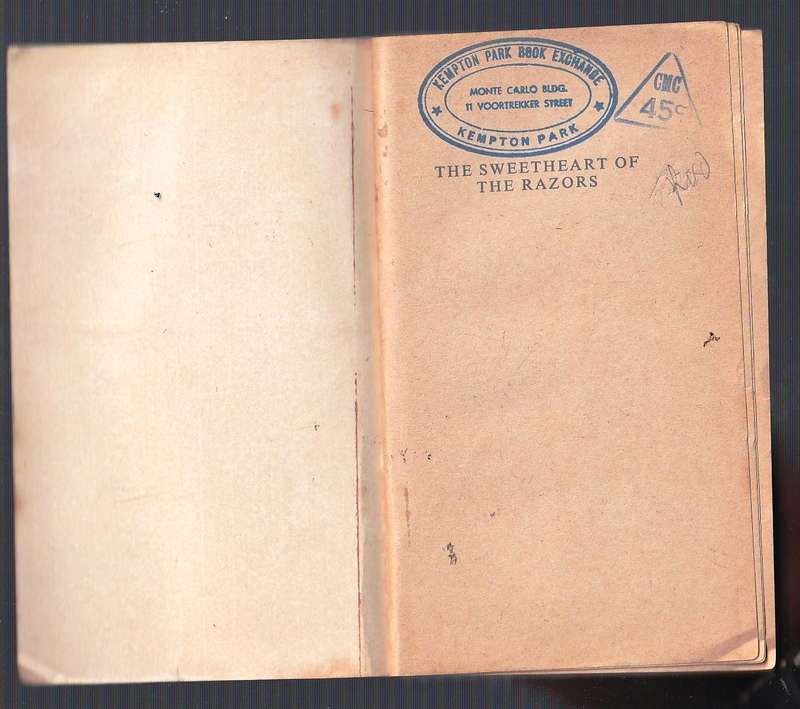 Sweetheart of Razors - Peter Cheyney - a crime mystery