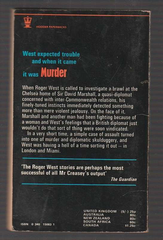 Murder London-Miami - John Creasey - A Roger West murder mystery