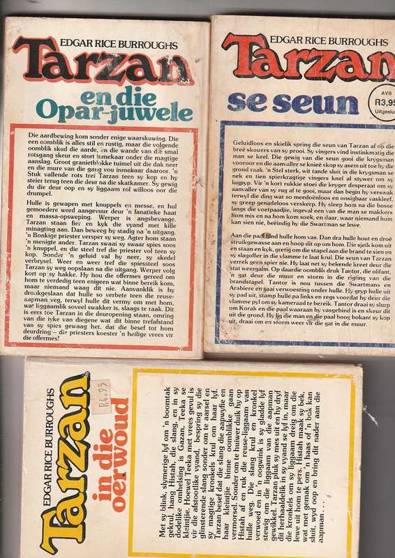 Lot van 12 Tarzan Boeke - ER Burroughs- Nr's 1 - 12 volledige stel Olympos uitgawes