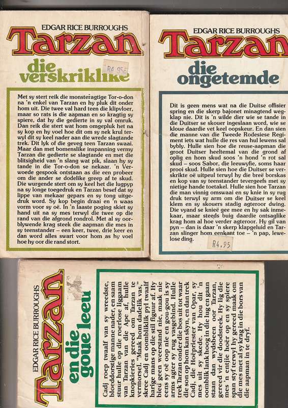 Lot van 12 Tarzan Boeke - ER Burroughs- Nr's 1 - 12 volledige stel Olympos uitgawes